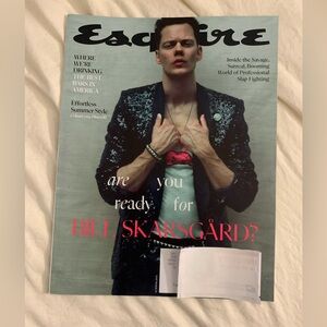 Esquire Magazine Bill Skarsgård Summer 2024 GOOD / VERY GOOD CONDITION